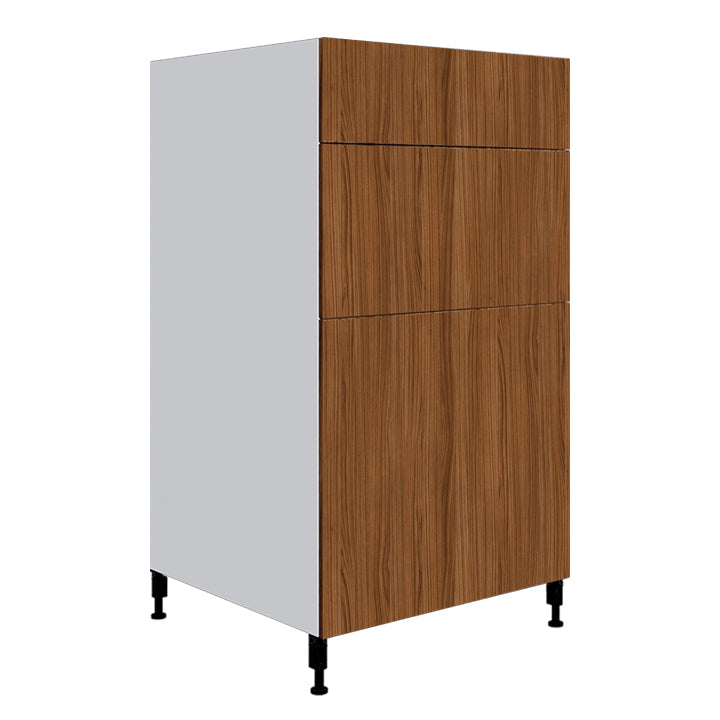 Hot Cinnamon Kitchen Base Cabinet 3 Drawers Unit 18 L x 34 3/4 H x 24 P in.