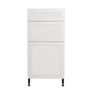 Armoire de cuisine bas 3 tiroirs shaker blanc 18 L x 34-3/4 H x 24 po.
