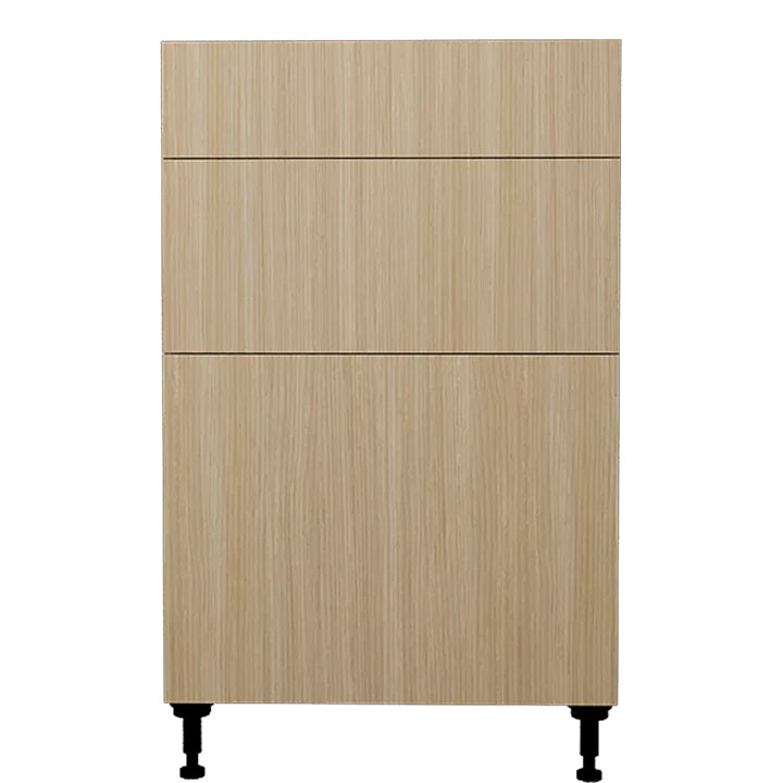 Armoire de cuisine bas  3 tiroirs beauté naturelle 24 L x 34-3/4 H x 24 P po.