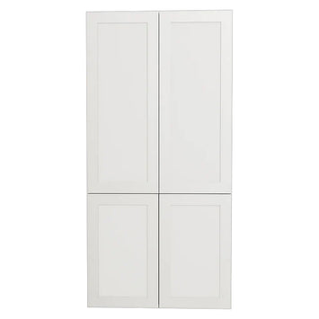 24 L x 49 ¼ H x 24 P" Shaker White Upper Pantry Kitchen Cabinet 2 Doors