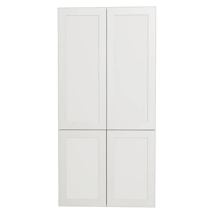 Armoire de cuisine garde-manger 2 portes shaker Blanche mat 24 L x 55 H x 24 P po