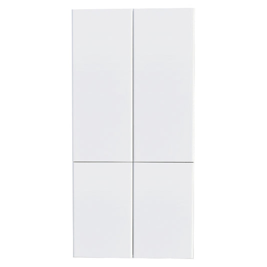 Armoire de cuisine garde-manger 2 portes blanche laqué 24 L x 55 H x 24 P po