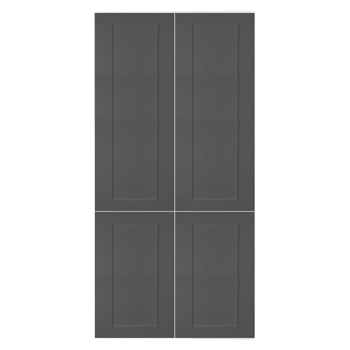 Armoire de cuisine garde-manger 2 portes shaker gris mat 24 L x 55 H x 24 P po