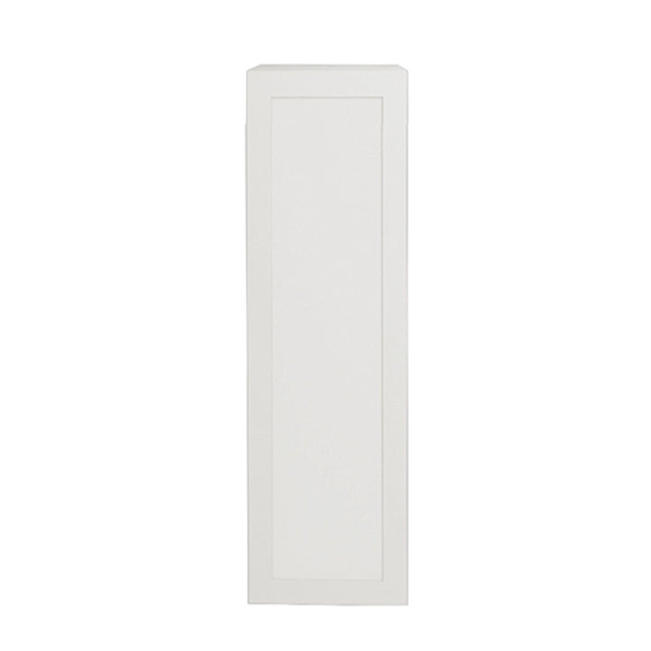 Shaker Matte White Kitchen Cabinet Upper 1 Door Unit 9 L x 36 H x 12 1/2 P in