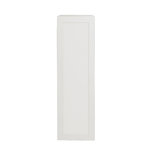 Shaker Matte White Kitchen Cabinet Upper 1 Door Unit 9 L x 36 H x 12 1/2 P in