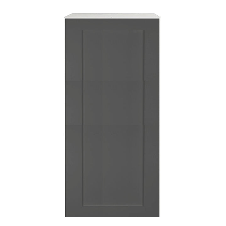 Armoire de cuisine haut 1 Porte shaker gris mat 15 L x 36 H x 12,5 P po