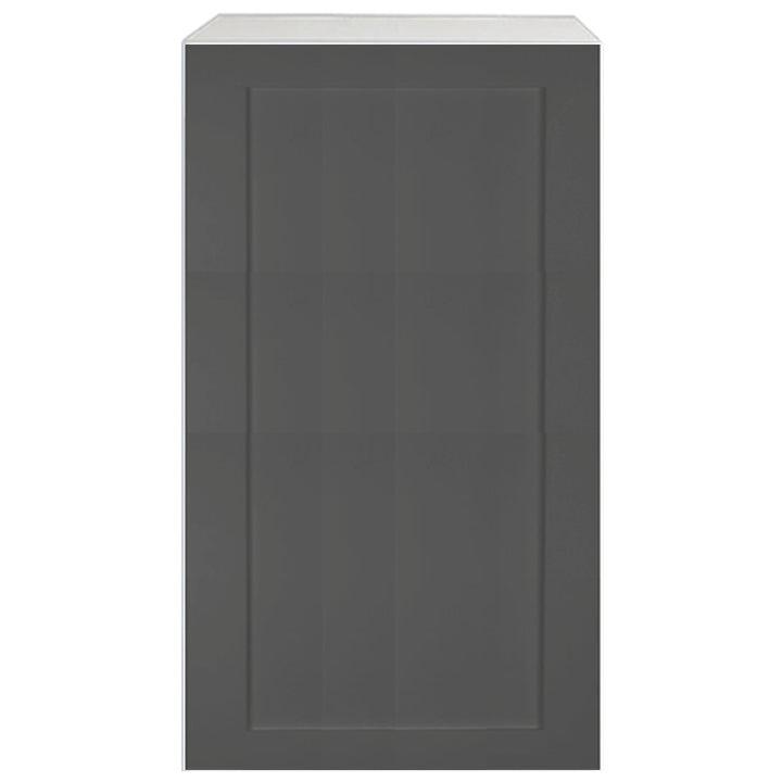  Armoire de cuisine haut1 Porte shaker gris mat 15 L x 36 H x 12,5 P po