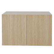 24L x 15 H x 12 1/2 P" Natural Beauty  Kitchen Cabinet Upper Range 2 Doors Unit