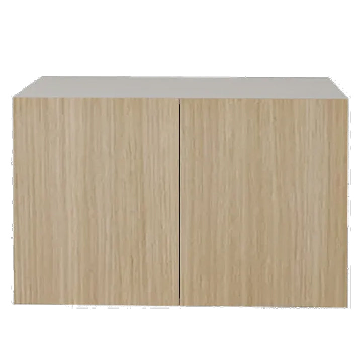 24L x 15 H x 12 1/2 P" Natural Beauty  Kitchen Cabinet Upper Range 2 Doors Unit