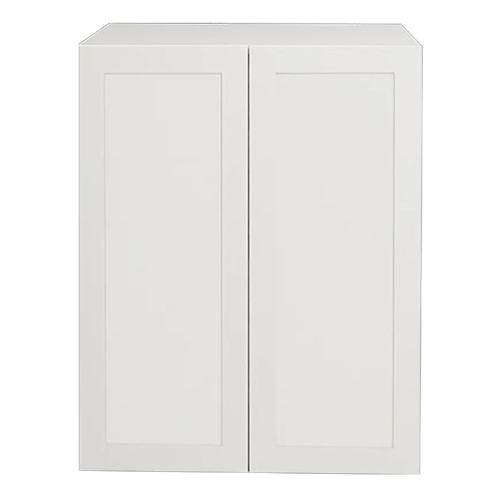 24 L x 36 H x 12 1/2" Shaker Matte White Kitchen Cabinet Upper 2 Doors– liquidation1740