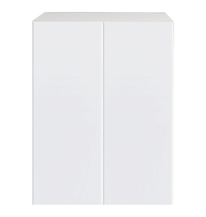 Glossy White Kitchen Cabinet Upper 2 Doors Unit 24 L x 36 H x 12.5 P in