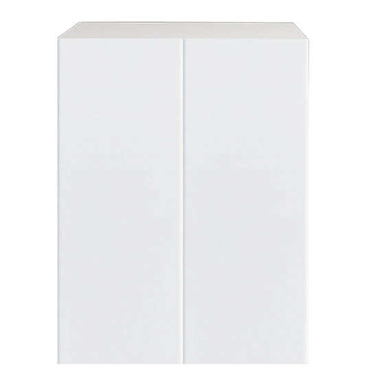 Armoire de cuisine blanc laqué, bas 2 portes, 24 L x 36 H x 12,5 P po