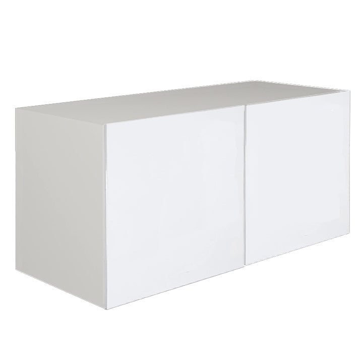 Armoire de cuisine  haut de réfrigérateur 2 portes Blanc Laqué 30 L x 20 H x 12 1/2 P po