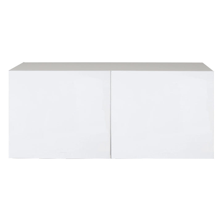 Armoire de cuisine haut de réfrigérateur 2 portes Blanc Laqué 33 L x 20 H x 12 1/2 P po