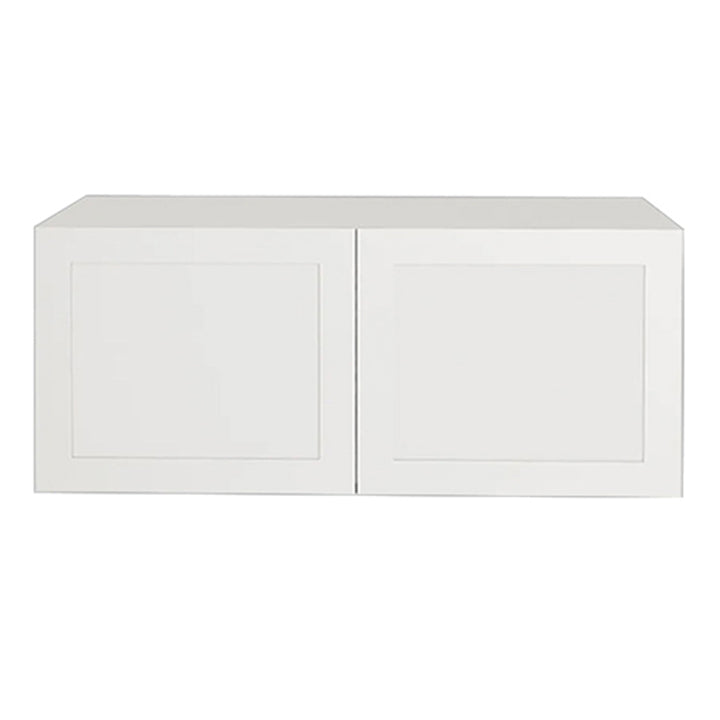 Shaker armoire de cuisine haut de réfrigérateur 2 portes blanche mat 36 L x 20 H x 21/2 P po