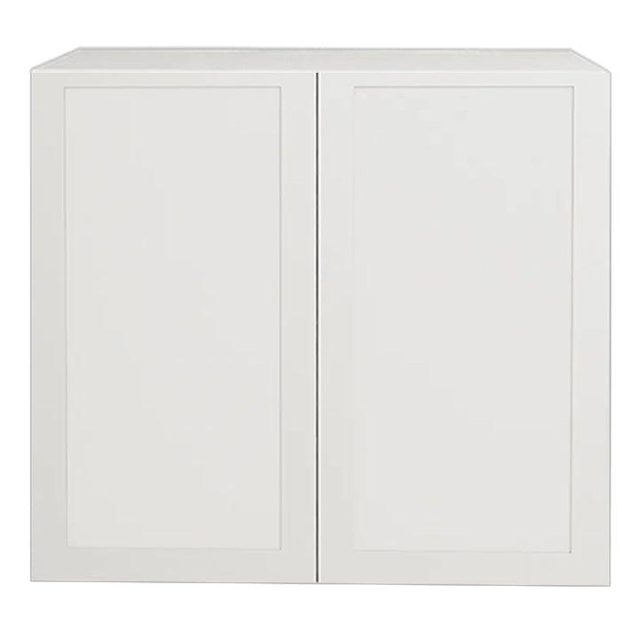 Shaker White Kitchen Cabinet Upper 2 Doors Unit 36 L x 30 H x 12.5 P in