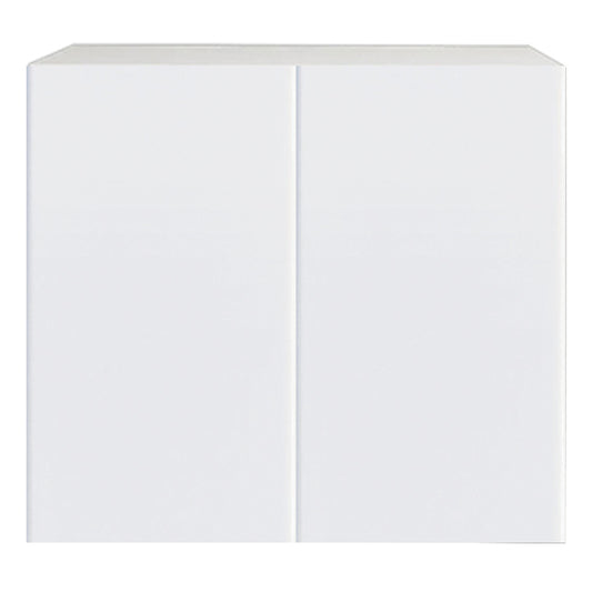 Glossy White Kitchen Cabinet Upper 2 Doors Unit 36 L x 36 H x 12.5 P in