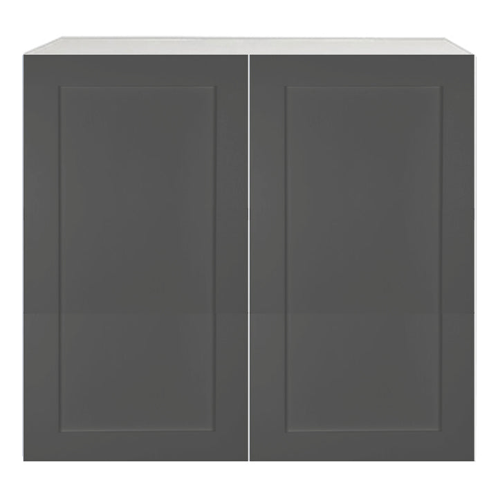 Armoire de cuisine haut 2 portes shaker gris mat 36 L x 36 H x 12,5 P po