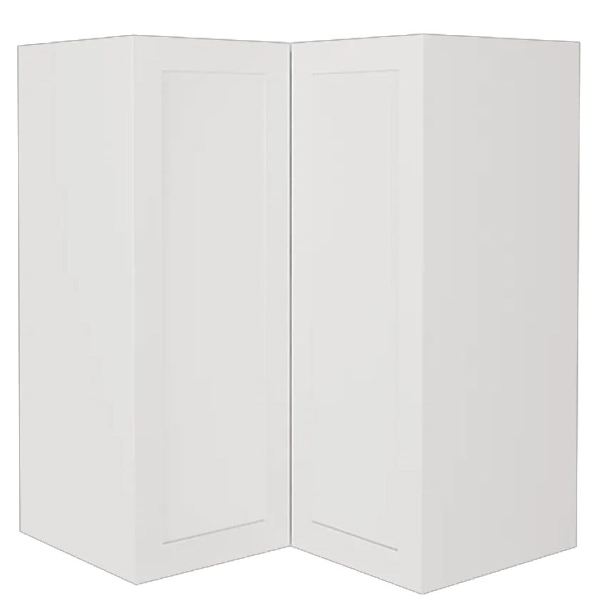 Shaker Matte White Kitchen Cabinet Upper Corner Unit 24 L x 36 H x 12 ½ P in