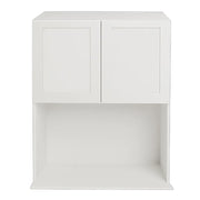 Armoire de cuisine haut de micro-ondes shaker blanc 24 L x 30 H x 15 5/8 P