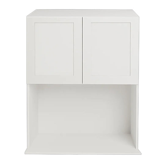 Armoire de cuisine haut de micro-ondes shaker blanc 24 L x 30 H x 15 5/8 P