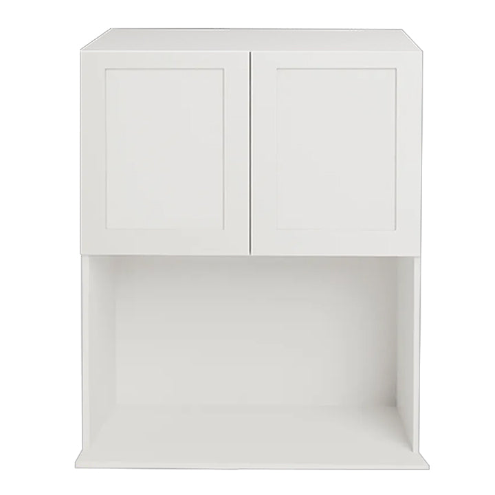 Armoire de cuisine haut de micro-Ondes Shaker Blanche Mat 24 L x 36 H x 15 5/8 P