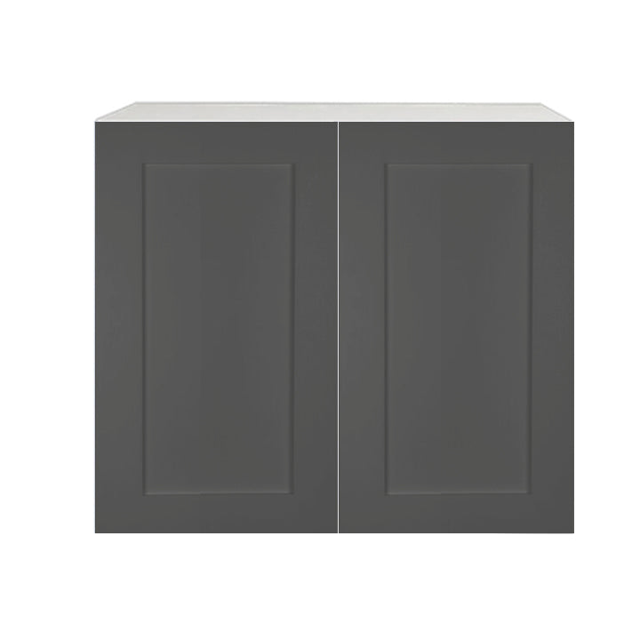 Armoire de cuisine  haut de hotte 2 portes Shaker gris mat  24 L x 21 H x 12 1/2 P po