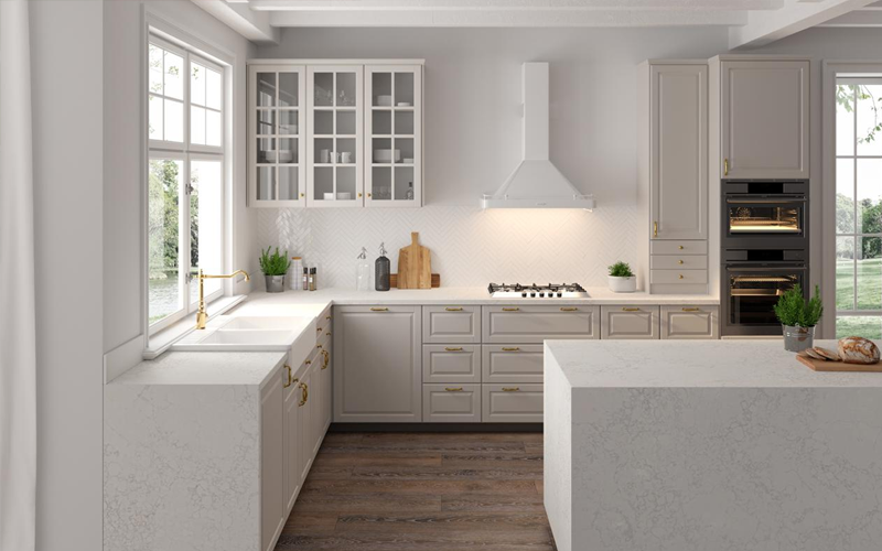 Countertop Quartz 2cm - 3cm LXHA Adagio Gold SF 63X130 in