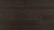 Engineered Hardwood Flooring American Oak 6 in Collection Black Brown.