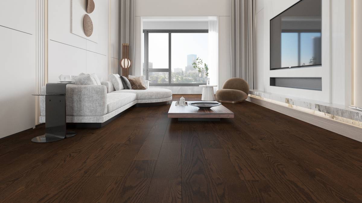 Engineered Hardwood Flooring American Oak 6 in Collection Camel.