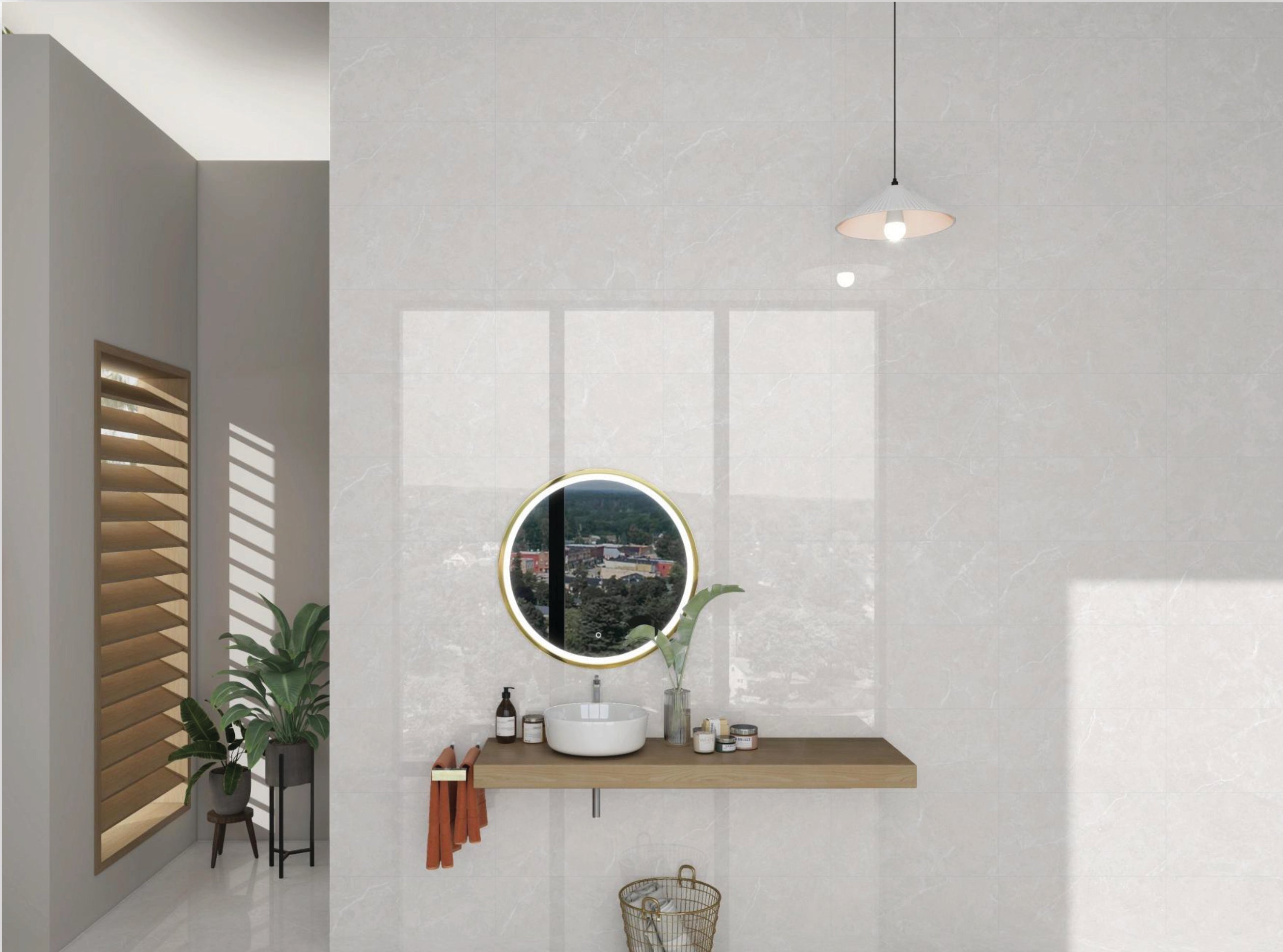 Porcelain Tile ARCADIA BIANCO Collection 3 Sizes 1 Color 2 Finishs.