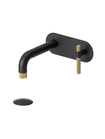 Wall mount lavatory faucet with (overflow) drain Bellacio-C