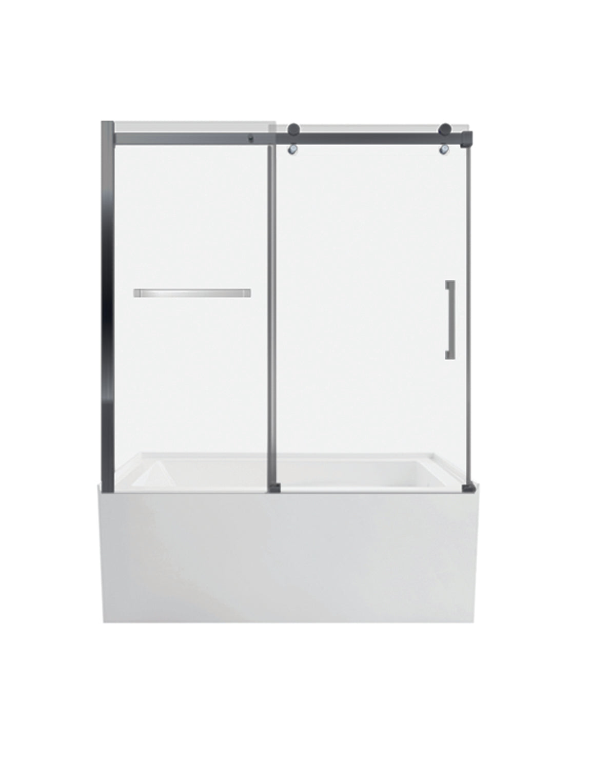 Porte de bain W60 x H55 in. Flat Tube