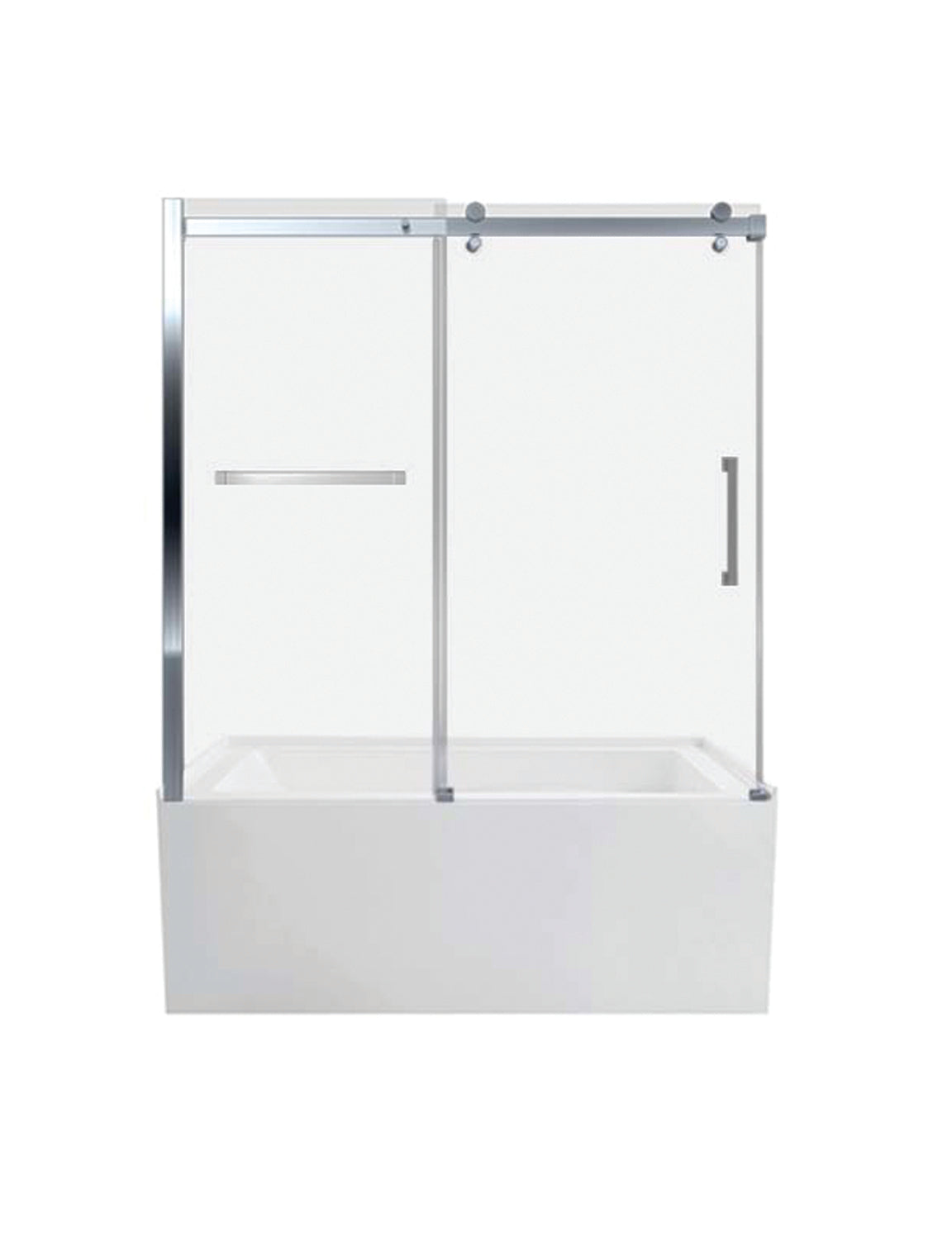 Porte de bain W60 x H55 in. Flat Tube