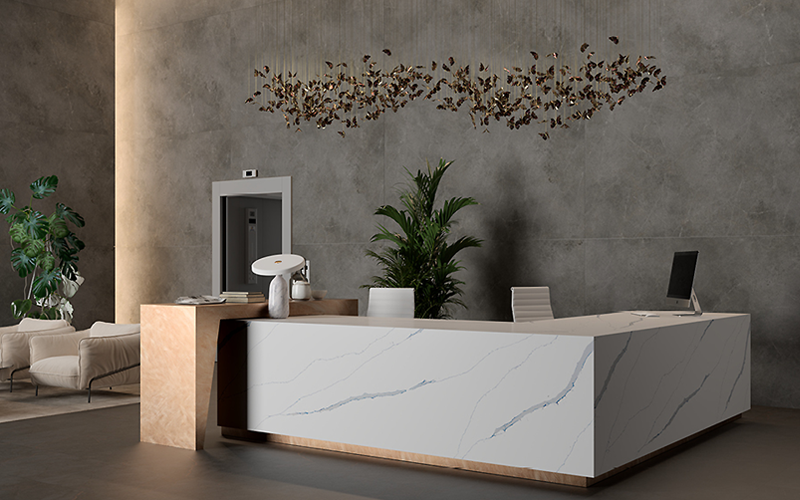 Countertop Quartz 2cm - 3cm LXHA Calacatta Marina SF 63X130 in