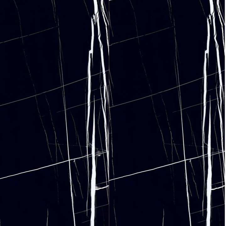 Carreau de porcelaine noire polie San Marino 24x24 po.