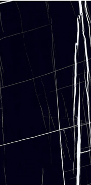 Carreau de porcelaine noire polie San Marino 12x24