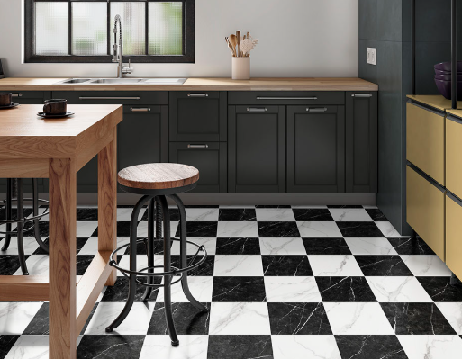 Calacatta marquina Chekered 24x24 matte