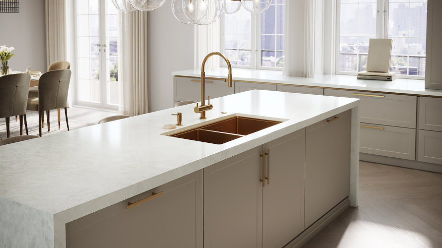 Countertop Quartz 2cm - 3cm LXHA Crystallo Vera 63x130 in.