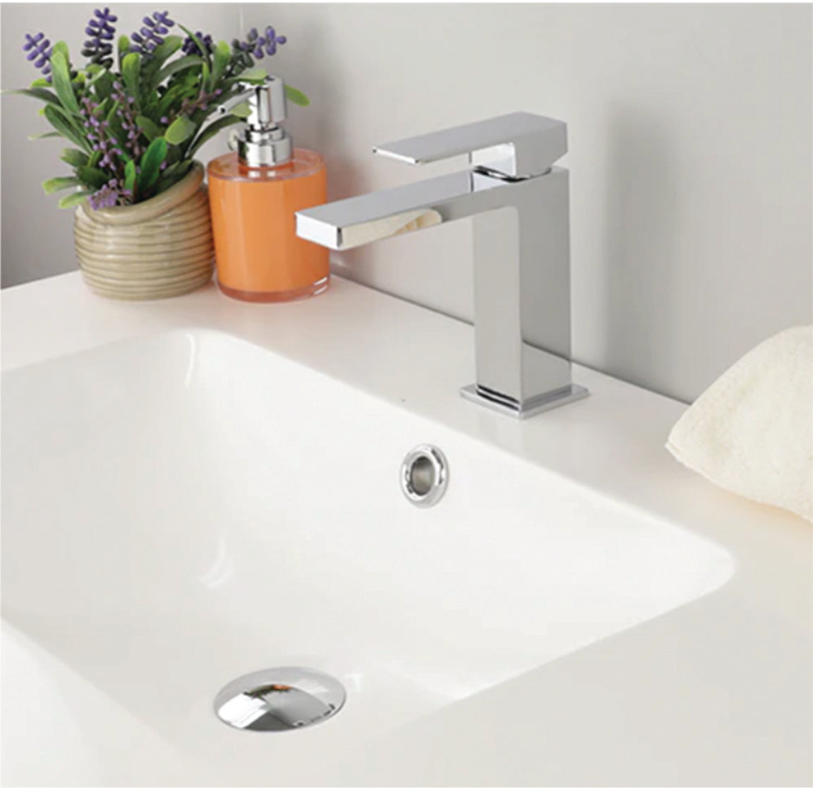 Robinet de salle de bain monotrou standard 2 couleurs