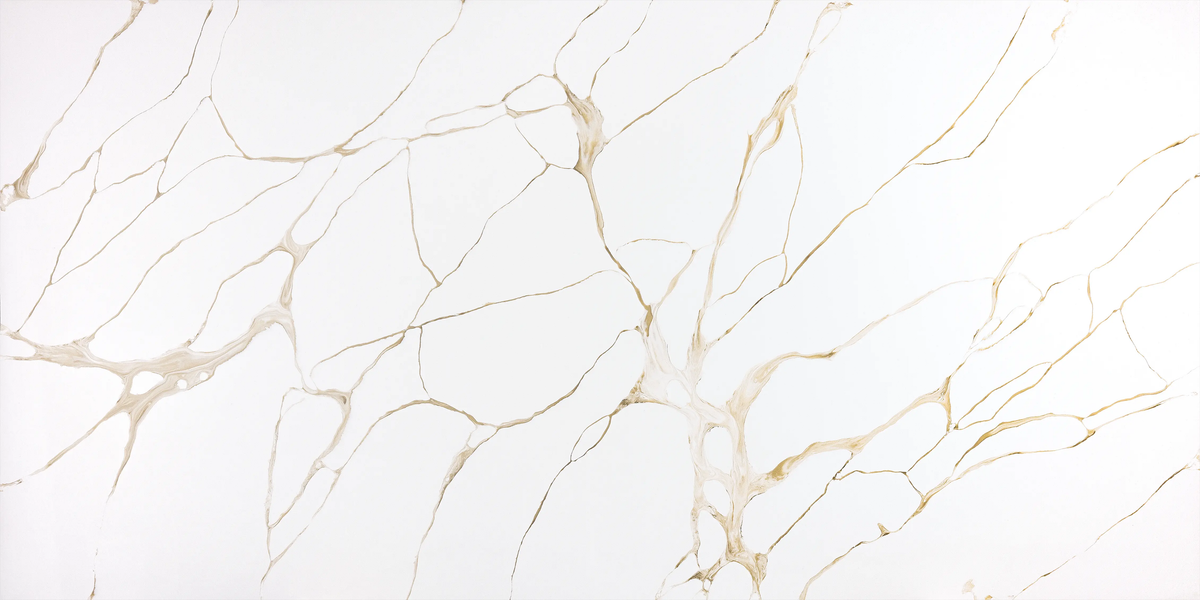 Countertop Quartz 2cm - 3cm TCE 4039 Golden Flow - 63x126 in.