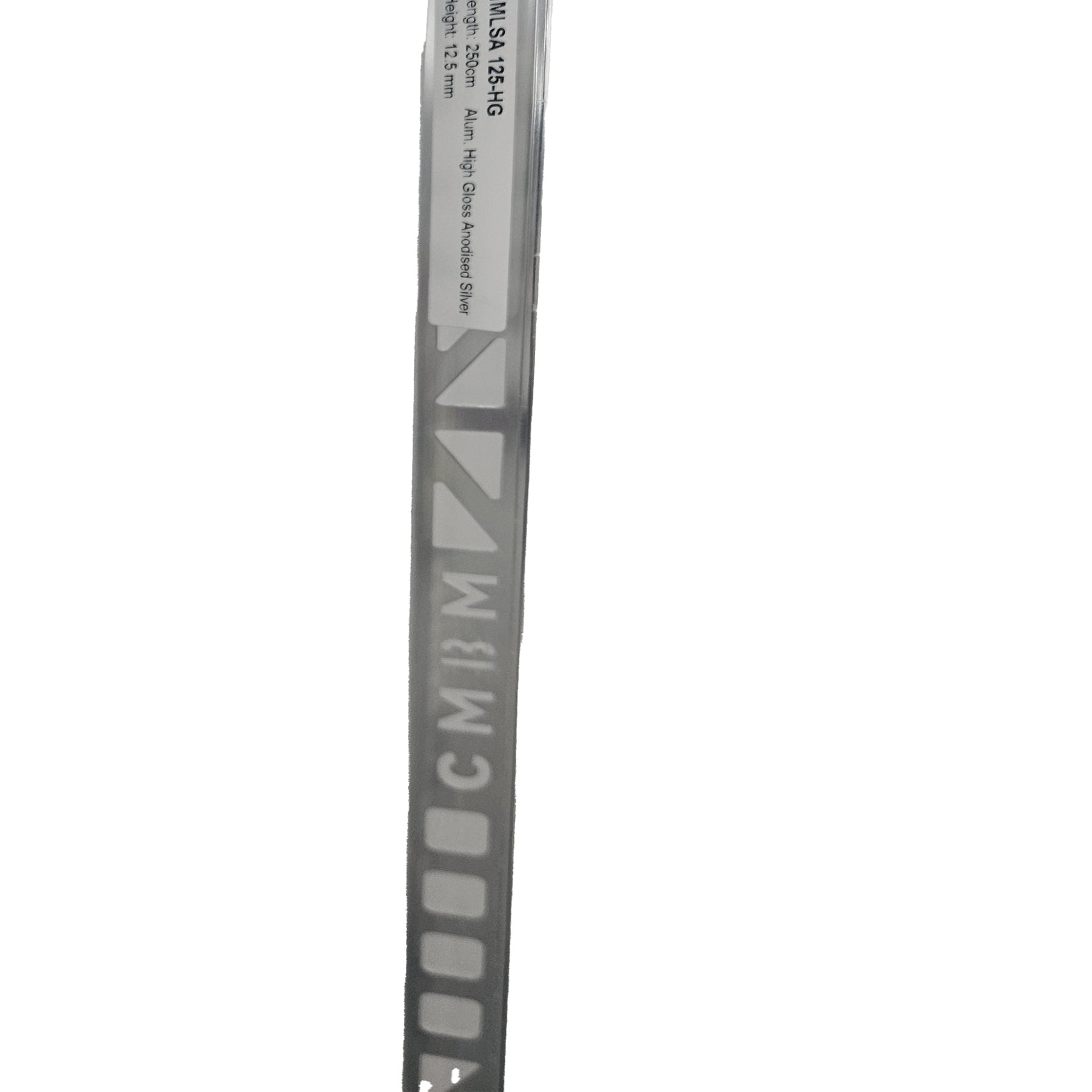 Metal Trim 3/8 in 8 feet Shiny Aluminium