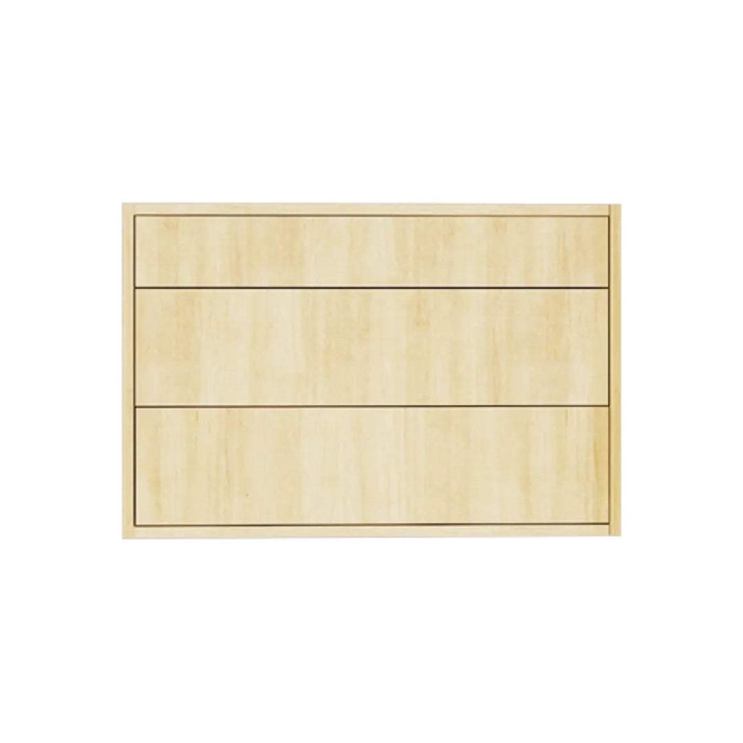 Natural Beauty Vanity 36 in. Suspended 2 Drawers with Countertop