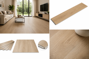 Vinyl Flooring click 6 mm, Collection, available in 1 size, 2 colors and 1 finish. 48x7 in Natural Oak Matte