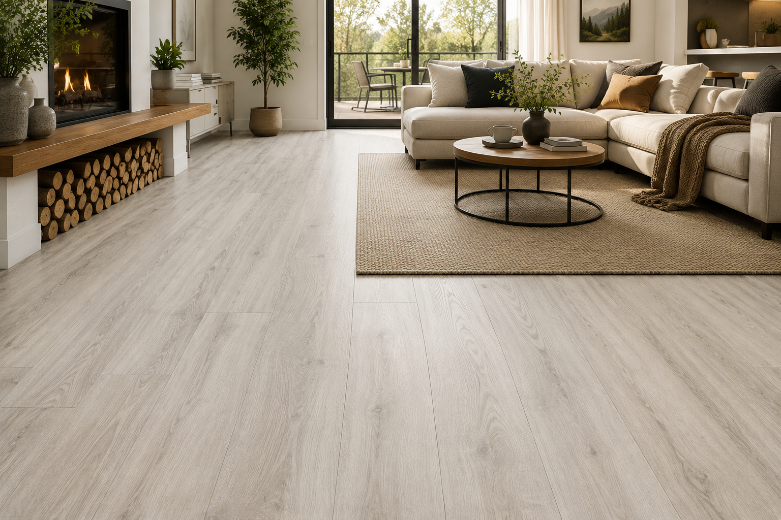 Laminate Flooring Collection 8x48 in 14mm 4 Colors 8x48 in Tranquil