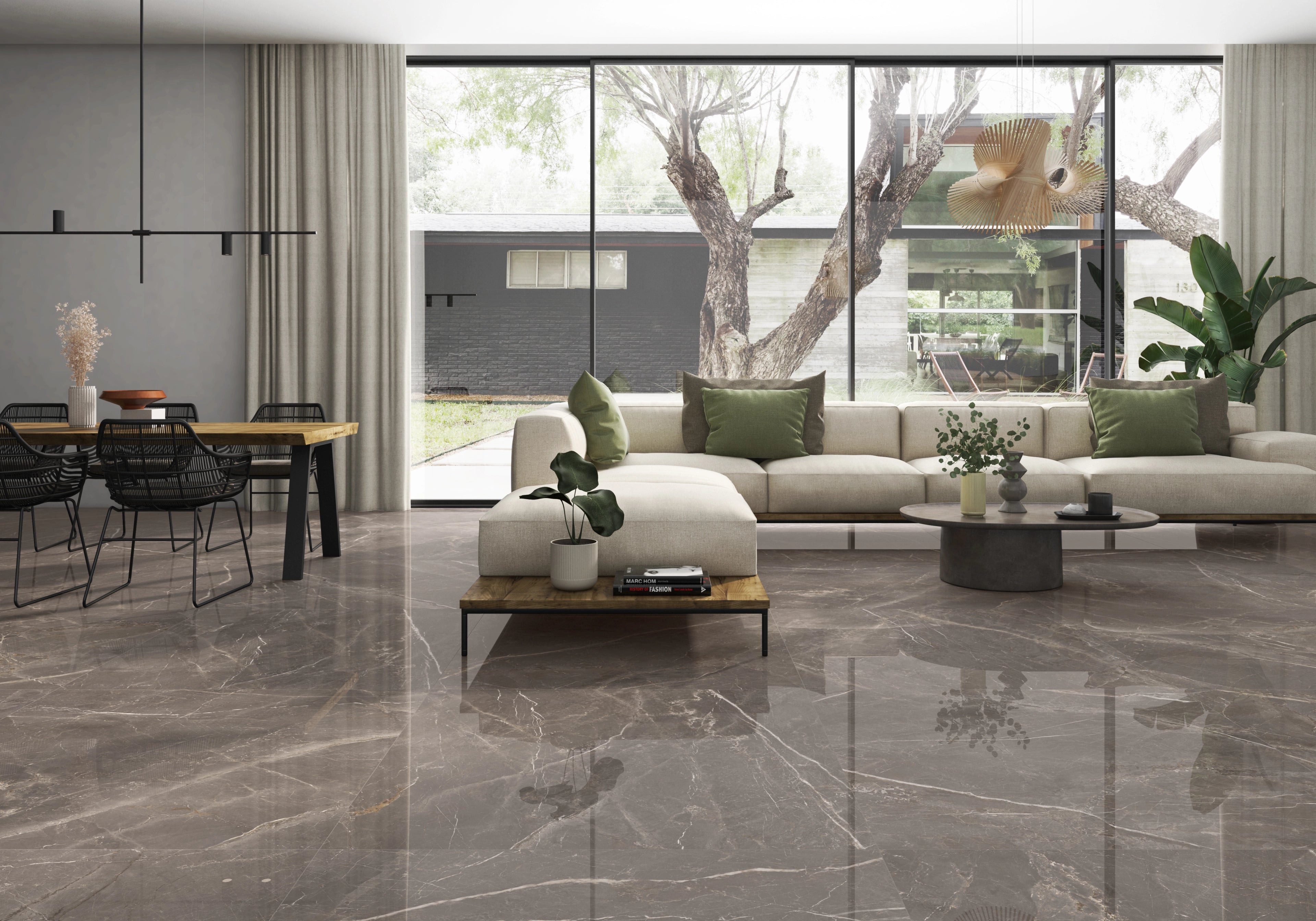 Ceramic Tile Pris Fior Di Bosco Noce Matte 24x24 in 16.00 SF Box