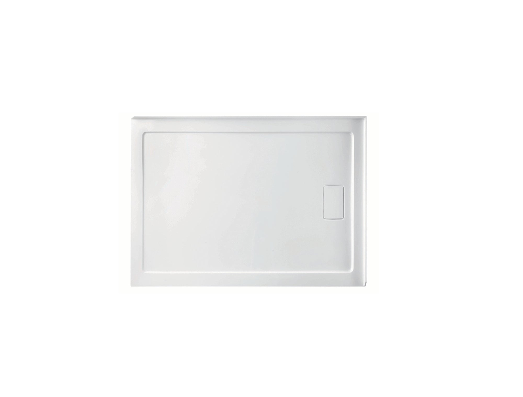 Shower Base Rectangle Right Drain 48x36x3 in