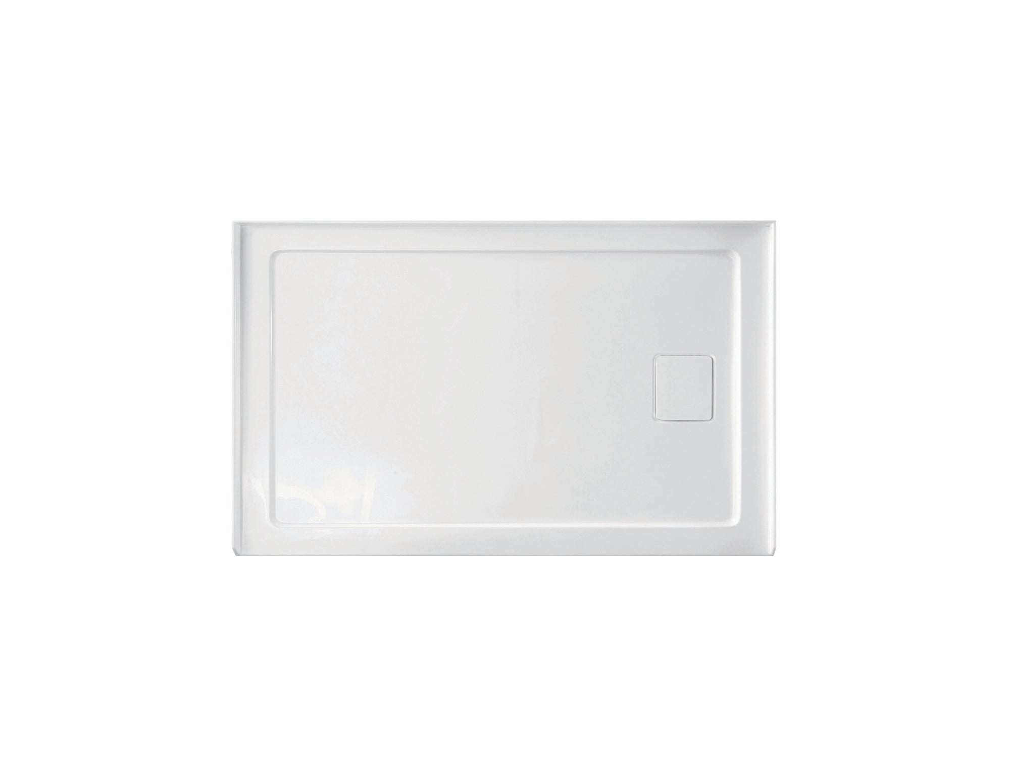 Shower Base Rectangle Right Drain 60x30x3 in