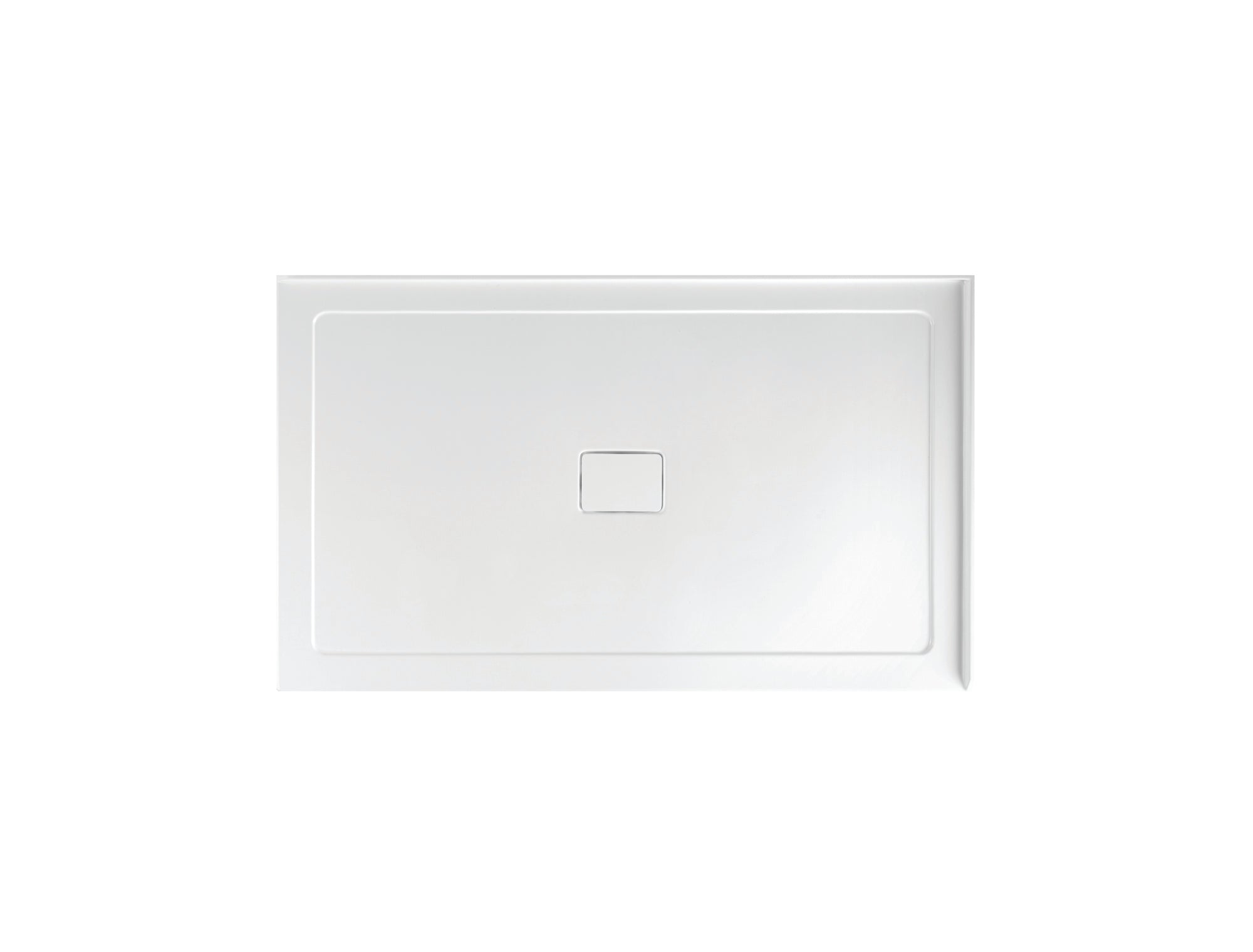 Shower Base Rectangle 2 Wall Centre Drain Right To Wall 60x32x3 in
