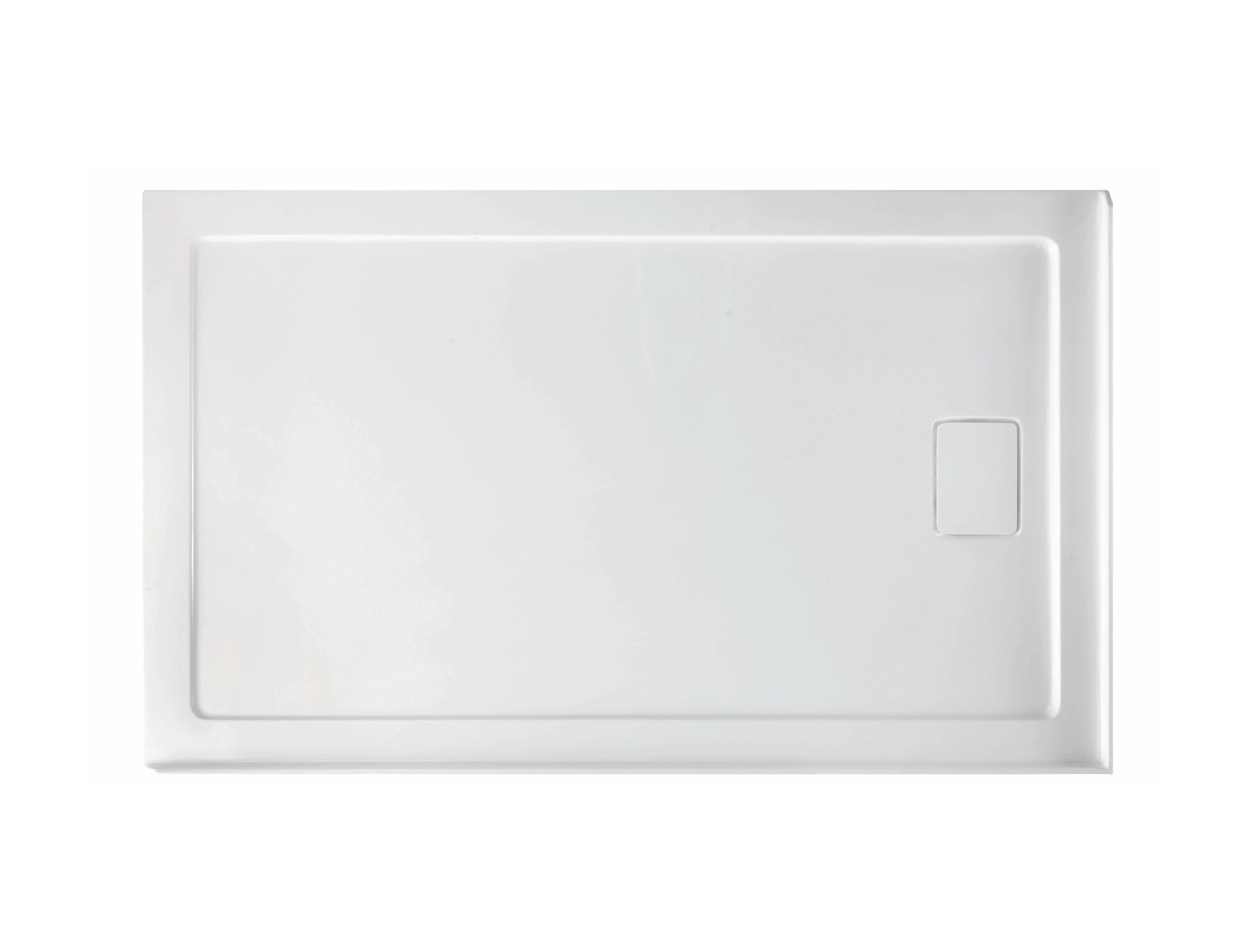 Receveur de douche rectangulaire avec bonde à droite 60 x 36 x 3 pouces